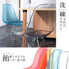 北欧風シェル型チェア(ZCN クリア 2脚) 6枚目画像