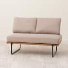 2人掛けソファ 布張りタイプ (EL101 BR) 1枚目画像