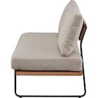 2人掛けソファ 布張りタイプ (EL101 BR) 4枚目画像