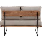 2人掛けソファ 布張りタイプ (EL101 BR) 5枚目画像