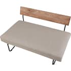 2人掛けソファ 布張りタイプ (EL101 BR) 6枚目画像