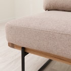 2人掛けソファ 布張りタイプ (EL101 BR) 10枚目画像