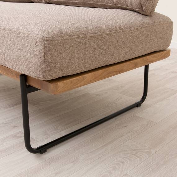 2人掛けソファ 布張りタイプ (EL101 BR) 12枚目画像