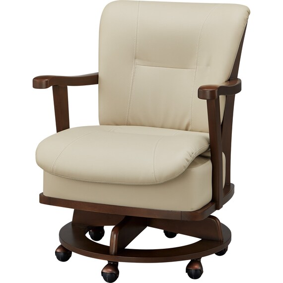 回転式ダイニングチェア(PR401 MBR) 1枚目画像