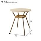 円形ダイニングテーブル(IN/OUTDOOR MS003 GY) 4枚目画像