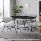 ダイニングテーブル5点セット(GH401 GY/BK) 1枚目画像