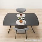 ダイニングテーブル(GH401 160 GY/BK) 10枚目画像