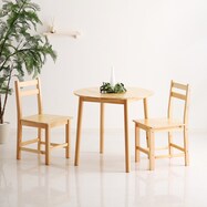 パイン円形ダイニング3点セット【期間限定価格:11/28~1/5まで】