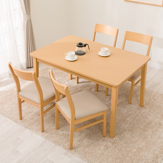 ダイニングテーブル5点セット(4LEG SI01 GN 120/SI01A GN) 1枚目画像