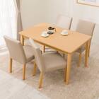 ダイニングテーブル5点セット(4LEG SI01 GN 120/SI01B GN) 1枚目画像