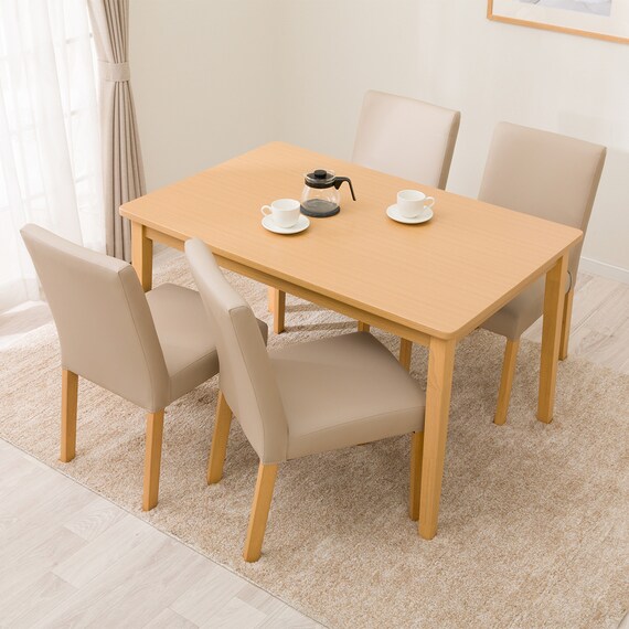 ダイニングテーブル5点セット(4LEG SI01 GN 120/SI01B GN) 1枚目画像