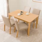 ダイニングテーブル5点セット(4LEG SI01 GN 120/SI01B GN) 1枚目画像