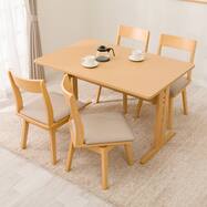 ダイニングテーブル5点セット(TLEG SI01 GN 120/回転式 SI01A GN)