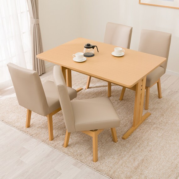 ダイニングテーブル5点セット(TLEG SI01 GN 120/回転式 SI01B GN) 1枚目画像