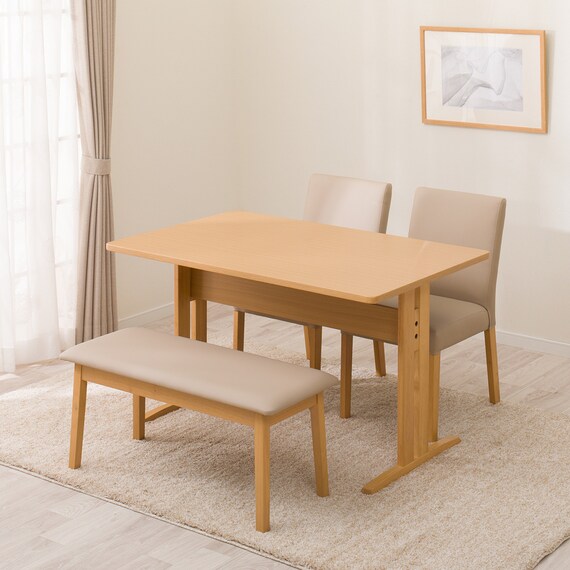 ダイニングテーブル4点セット(TLEG SI01 GN 120/SI01B GN/ベンチ SI01 GN) 2枚目画像