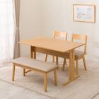 ダイニングテーブル4点セット(TLEG SI01 GN 120/回転式 SI01A GN/ベンチ GN) 2枚目画像
