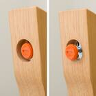 ダイニングテーブル4点セット(TLEG SI01 GN 120/回転式 SI01A GN/ベンチ GN) 7枚目画像