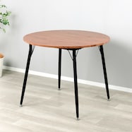 カフェ風円形コンパクトテーブル