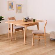 ダイニング3点セット(SL EXT(幅80/120cm)+チェア SL 003)【島忠ホームズ商品】