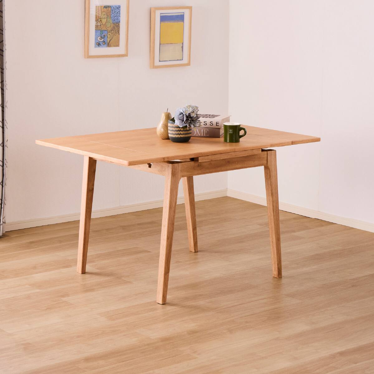 伸張式ダイニングテーブル(SL EXT 80/120 WN)【島忠ホームズ商品