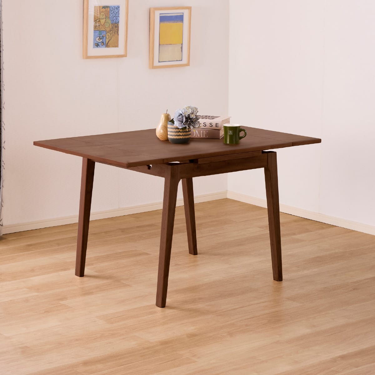 家具 伸張式ダイニングテーブル(SL EXT 80/120 WN)【島忠ホームズ商品