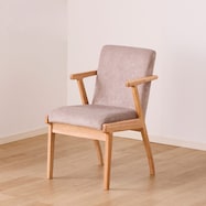 肘付きダイニングチェア(SL 001 NA/BE)【島忠ホームズ商品】