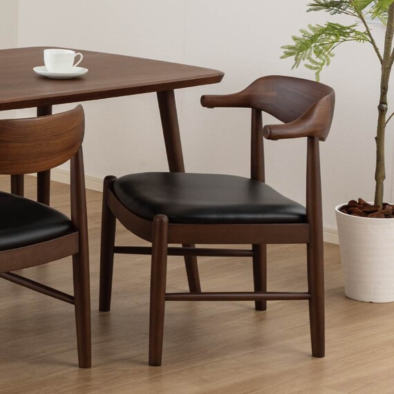 ダイニングチェア(GE001 WN/BK)【島忠ホームズ商品】 1枚目画像