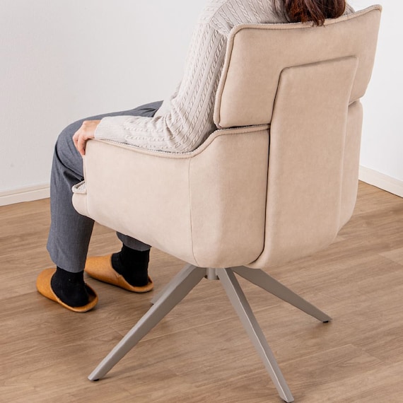 回転式 肘付きダイニングチェア(ジョリ BE)【島忠ホームズ商品】 7枚目画像