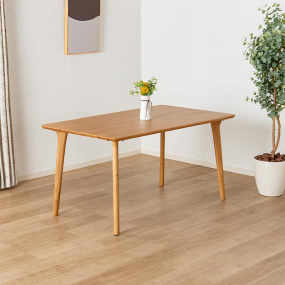 ダイニングテーブルオルソンセット(天板オルソン135NA/LEG4本脚NA)【島忠ホームズ商品】 1枚目画像