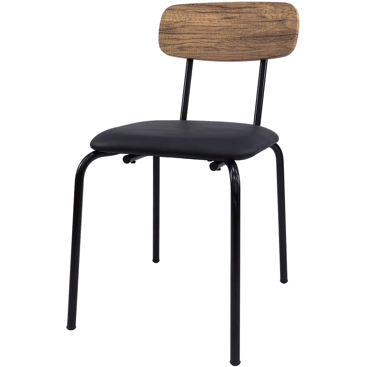 ★ジモティ割あり★ NITORI ダイニングセット（椅子２脚） ブラック H68.5×D75.5×W75.5 クリーニング済み HJ2101 ダイニングチェア 2脚セット グレー ブラック カンティレバーチェア