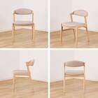 肘付きダイニングチェア(クロスタイム 002 WW)【島忠ホームズ商品】 15枚目画像