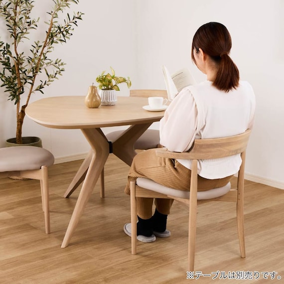 肘付きダイニングチェア(クロスタイム 003 WW)【島忠ホームズ商品】 6枚目画像