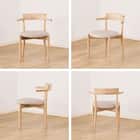 肘付きダイニングチェア(クロスタイム 003 WW)【島忠ホームズ商品】 17枚目画像