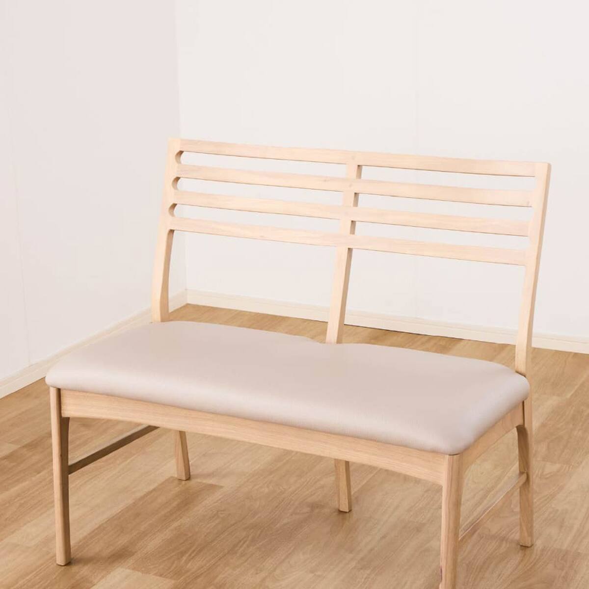 背もたれ付きベンチ(クロスタイム 001 WW)【島忠ホームズ商品