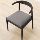 ソファのような座り心地のポケットコイルダイニングチェア(Nコレクション C-011 BK/NSF-MGY) 10枚目画像