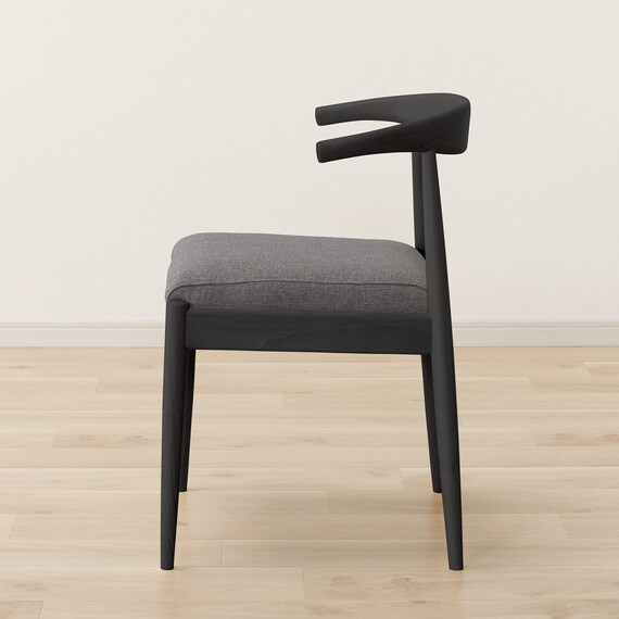 ソファのような座り心地のポケットコイルダイニングチェア(Nコレクション C-011 BK/NSF-MGY) 11枚目画像