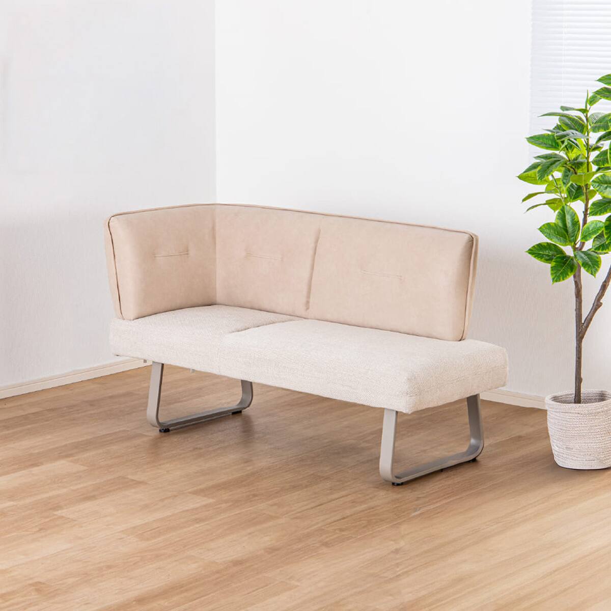 リビングダイニングソファ(ジョリ 左カウチ BE)【島忠ホームズ商品