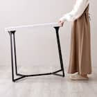 大理石調ダイニング3点セット (MRD ホワイト) 5枚目画像