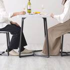 大理石調ダイニング3点セット (MRD ホワイト) 6枚目画像