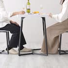 大理石調ダイニング3点セット (MRD ホワイト) 6枚目画像