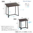 大理石調ダイニング3点セット (MRD ホワイト) 14枚目画像