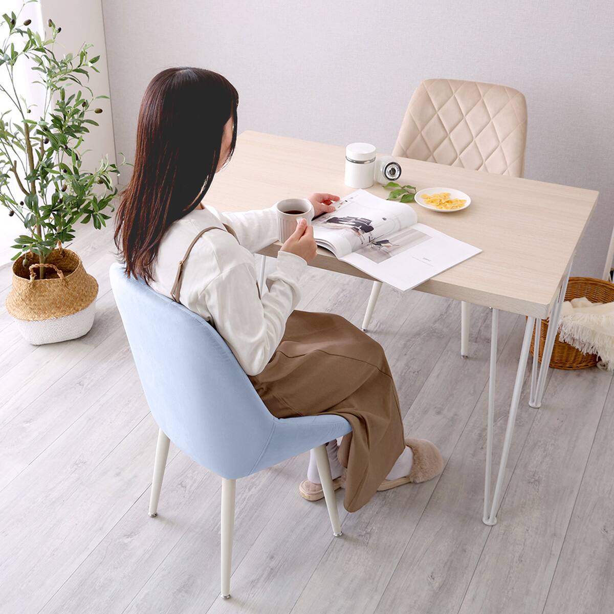 大人かわいいダイニングチェア (BL) | ニトリネット【公式】 家具