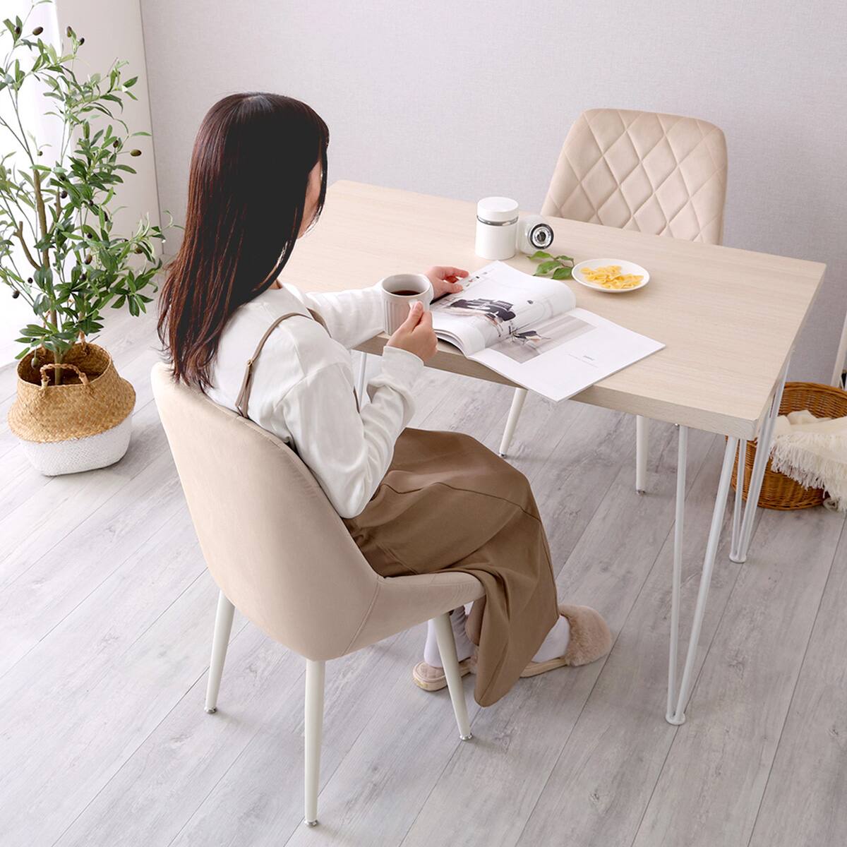 大人かわいいダイニングチェア (BE) | ニトリネット【公式】 家具