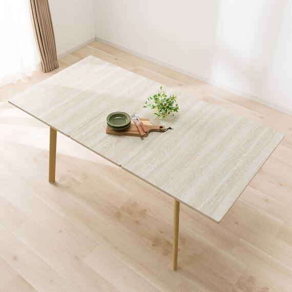 伸長式ダイニングテーブル(OT002 120 160 BELBR) 2枚目画像