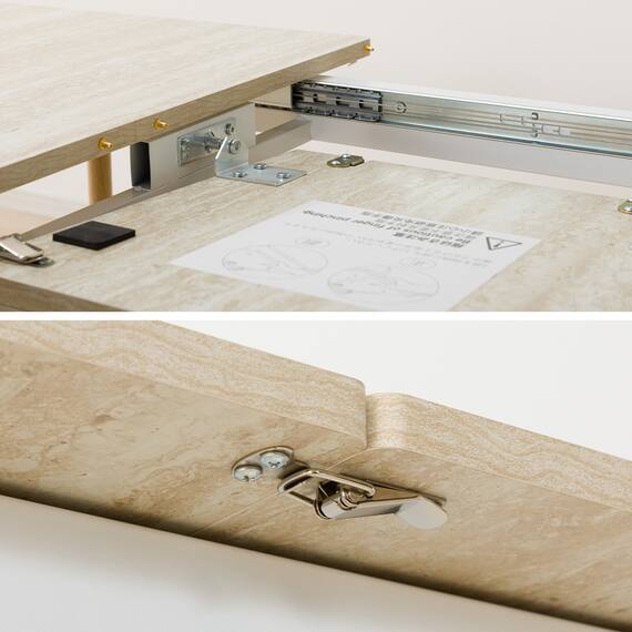 伸長式ダイニングテーブル(OT002 120 160 BELBR) 18枚目画像