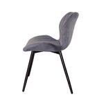 ダイニングチェア2脚セット (GD ダークグレー) 3枚目画像