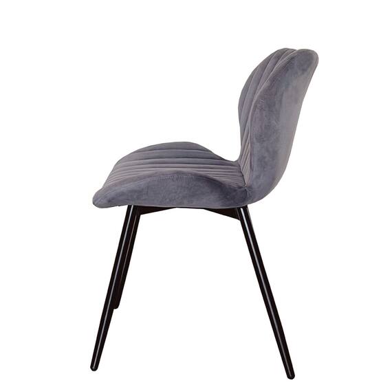 ダイニングチェア2脚セット (GD ダークグレー) 3枚目画像