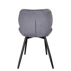 ダイニングチェア2脚セット (GD ダークグレー) 4枚目画像