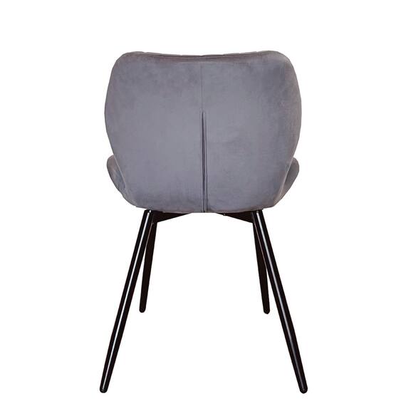 ダイニングチェア2脚セット (GD ダークグレー) 4枚目画像