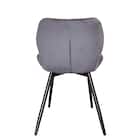 ダイニングチェア2脚セット (GD ダークグレー) 4枚目画像